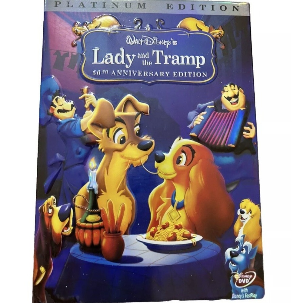 Disney Lady And The Tramp Platinum Edition DVD Slipcover 50th Anniversary